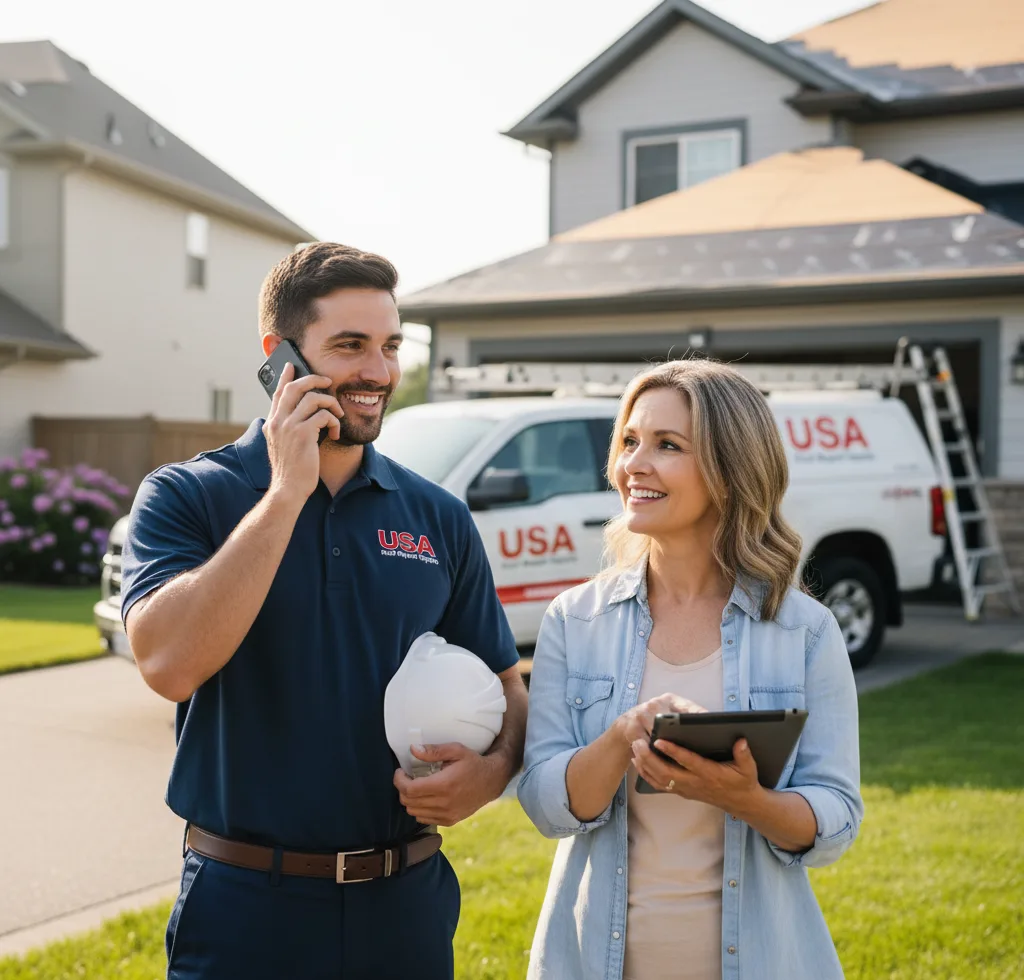 USA Roof Repair Experts customer support in Rogers